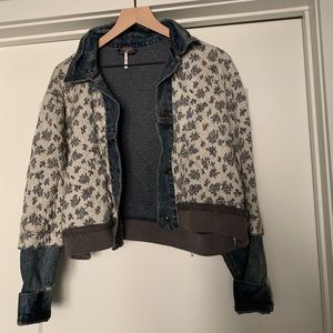 Free People Ditsy Denim Jacket